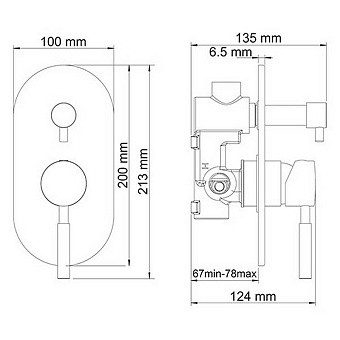 Смеситель для душа WASSERKRAFT Main 4141 хром