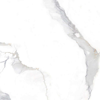 Полированный керамогранит Global Tile Calacatta Imperial_GT GT60606103PR белый 60х60см 1,44кв.м.
