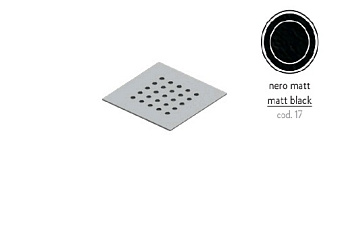 Решётка ArtCeram ACA072 17см nero matt