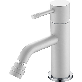 Смеситель для биде Boheme Uno 466-WCR хром/белый