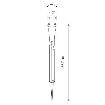 Светильник грунтовый Nowodvorski Ottawa 9561 35Вт IP44 GU10