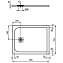 Душевой поддон IDEAL STANDARD ULTRAFLAT S K8190FV 70х90см