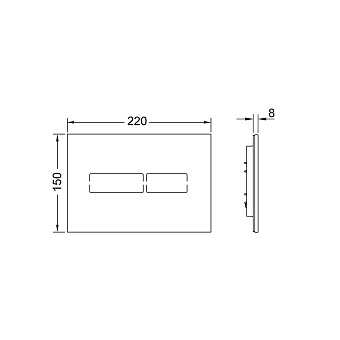 Кнопка для инсталляции Tece TECElux Mini 9240960 белый