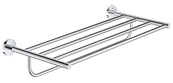 Полка в ванную прямоугольная GROHE Essentials 40800001 1-ярусная 27х55см хром