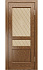 Межкомнатная дверь ЛАЙН-ДОР Калина Тон 45 Дуб натуральный Шпон 800х2000мм остеклённая