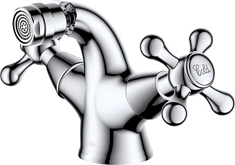 Смеситель для биде D&K HessenHercules DA1422241 хром