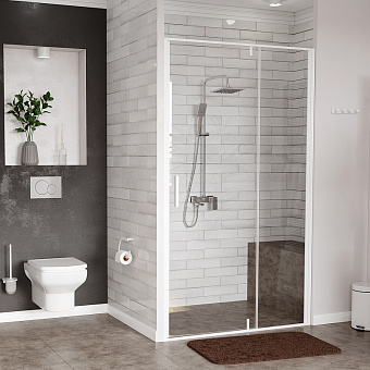 Душевая дверь WASSERKRAFT Neime 19P05 200х120см стекло прозрачное