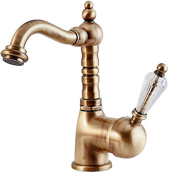 Смеситель для раковины CAPRIGO ADRIA-SWAROVSKI 01-024-vot бронза