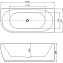 Ванна акриловая AQUANET Family 260049 180х80см отдельностоящая