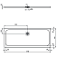 Душевой поддон IDEAL STANDARD ULTRAFLAT S K8281FV 70х170см