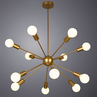 Люстра подвесная Arte Lamp ALASTOR A6702PL-12PB 40Вт 12 лампочек E27