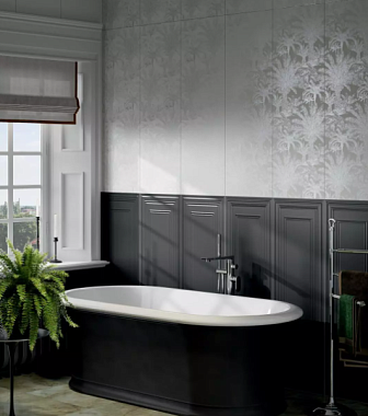 Бордюр KERAMA MARAZZI Синтра FME014R чёрный матовый обрезной 20х40см 0,08кв.м.