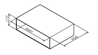Тумба под раковину подвесная AM-PM GEM M90OHX0600NF 42х60х17,2см