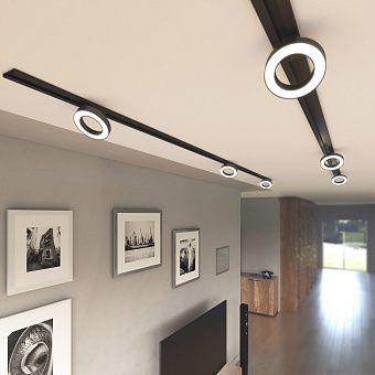 Трековый светильник Elektrostandard Spila a056374 85079/01 12Вт LED чёрный для однофазного трека