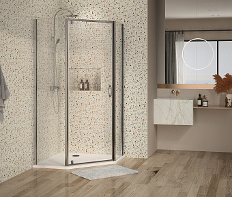 Угловое ограждение Azario Dallas AZ-112P 100*100 200х100см стекло прозрачное
