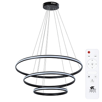 Люстра подвесная Arte Lamp MERIDIANA A2198SP-3BK 145Вт 1 лампочек LED
