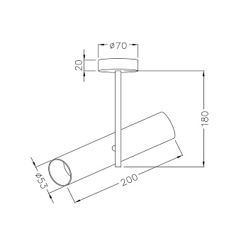 Спот Maytoni Elti C020CL-01B 50Вт 1 лампа GU10