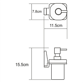 Дозатор WASSERKRAFT Lopau K-6000 K-6099 хром