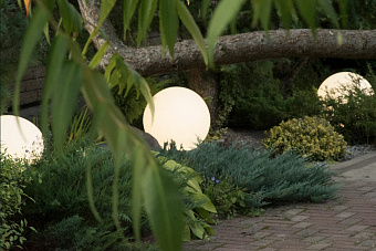 Светильник ландшафтный M3Light SPHERE_G 12572010 10Вт IP66 E27 белый