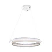 Светильник подвесной Eurosvet Imperio 90241/1 белый/ серебро Smart 53Вт LED