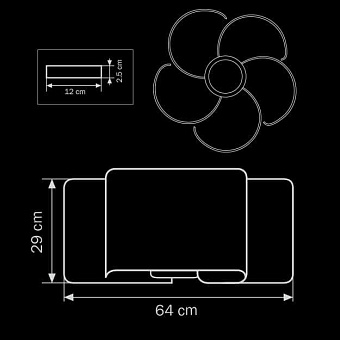 Люстра потолочная Lightstar Simple Light 811 811052 200Вт 5 лампочек E27