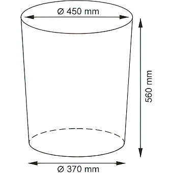 Корзина для белья WASSERKRAFT Aller WB-106-L белый 83,6л