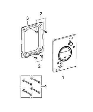 Панель смыва GROHE Nova Cosmopolitan 38847KI0 чёрный