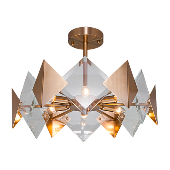 Светильник потолочный Eurosvet ORIGAMI 60121/6 латунь Smart 60Вт E14