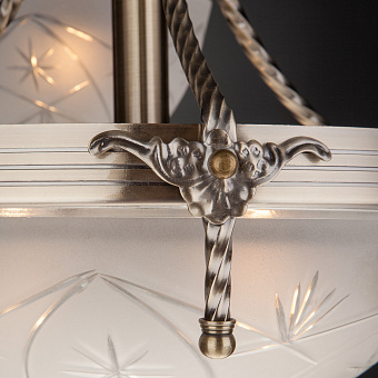 Люстра подвесная Eurosvet Kleo 60006/6 античная бронза 60Вт 6 лампочек E27