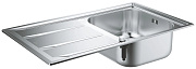 Мойка кухонная GROHE K400 31570SD0 86х50см сталь/хром