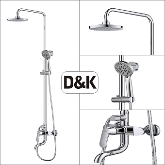 Душевая система D&K Venice.Rialto DA1063701B14 хром