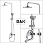 Душевая система D&K Venice.Rialto DA1063701B14 хром