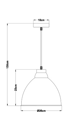 Светильник подвесной Arte Lamp BRACCIO A2055SP-1AB 60Вт E27