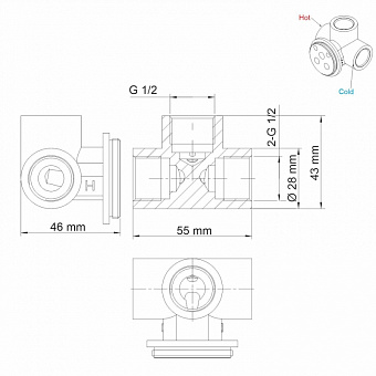 Смеситель для душа WASSERKRAFT Wern 4251 никель