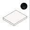 Плитка для ступеней Atlas Concord Италия Marvel Dream AO9R Black Atlantis Scalino Angolare 33х33см 0,109кв.м. матовая