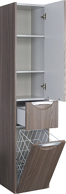 Пенал подвесной Акватон Сильва 1A215603SIW5R 31х32х150см дуб макиато