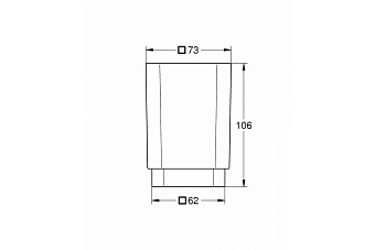 Стакан в ванную GROHE SELECTION CUBE 40783000 матовое стекло