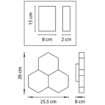 Светильник настенный Lightstar Favo 750631 15Вт LED