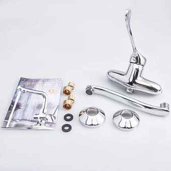 Смеситель для кухни Maxonor MN4654 поворотный излив хром