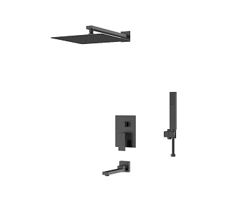 Душевая система D&K Bayern.Liszt DA1515605A04 чёрный