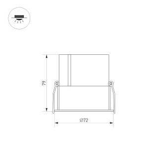 Светильник точечный встраиваемый Arlight S-Atlas-Built 035461 20Вт LED