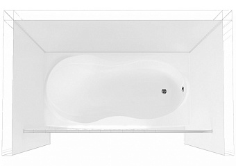 Карниз для ванны Aquanet прямой 180, 157486