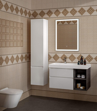 Пенал подвесной KERAMA MARAZZI CUBO CU.165Lh\WHT 30х35х165см белый