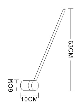 Светильник настенный Arte Lamp POLIS A2027AP-1GO 8Вт LED
