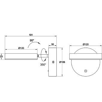 Бра Maytoni Fad MOD070WL-L8W3K 6Вт LED