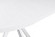 Кухонный стол раскладной AERO 100х100х74см закаленное стекло/сталь White Glass