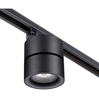 Трековый светильник Novotech PORT 358785 25Вт LED чёрный для однофазного трека