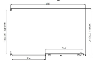 Угловое ограждение AQUANET Alfa 273607 200х160см стекло прозрачное