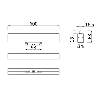 Магнитный трековый светильник Maytoni BASIS TR012-2-20W4K-W 20Вт LED белый