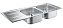 Мойка кухонная GROHE K400 31587SD0 116х50см хром